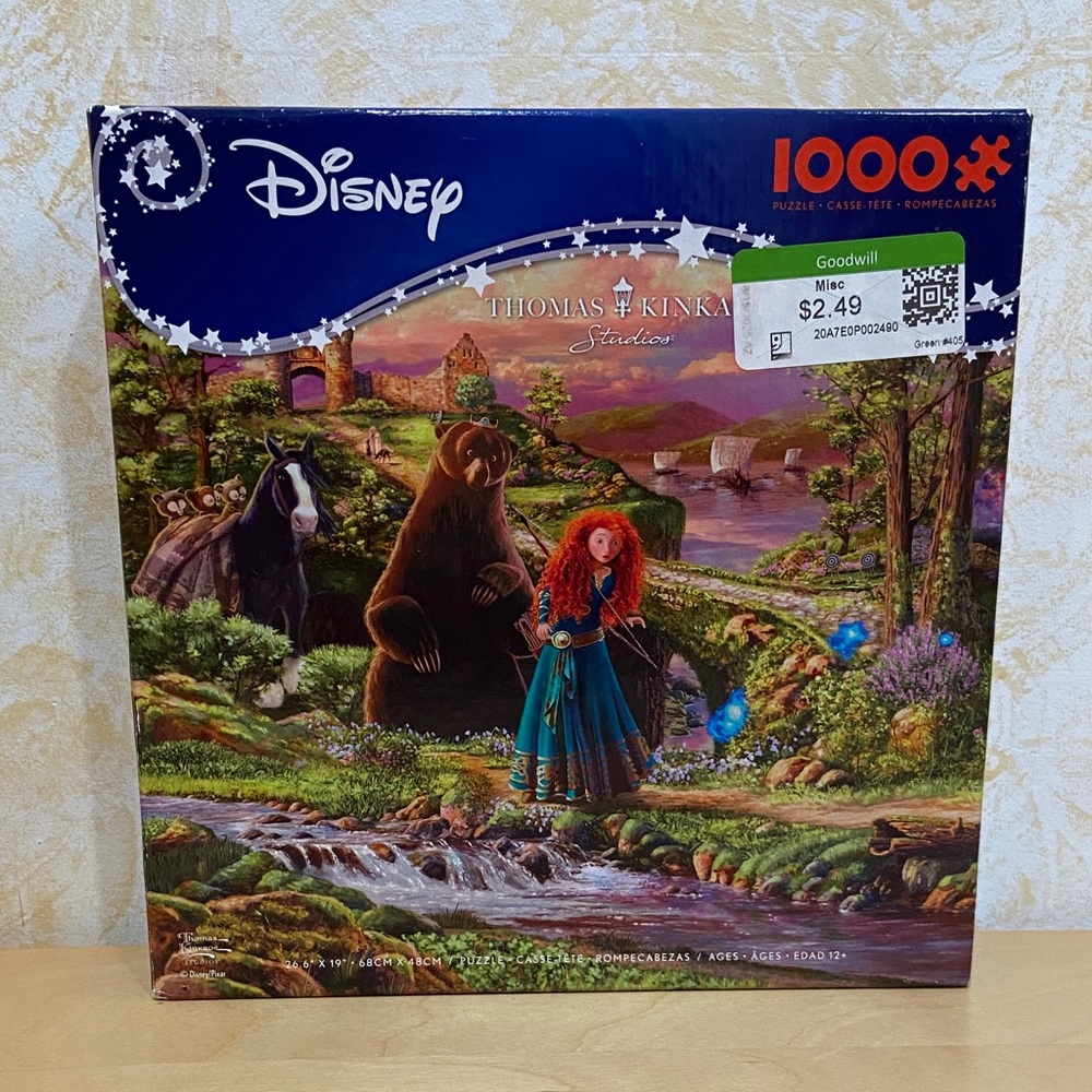 NWT Ceaco and Disney Thomas Kinkade - Brave - 1000 Piece Puzzle
